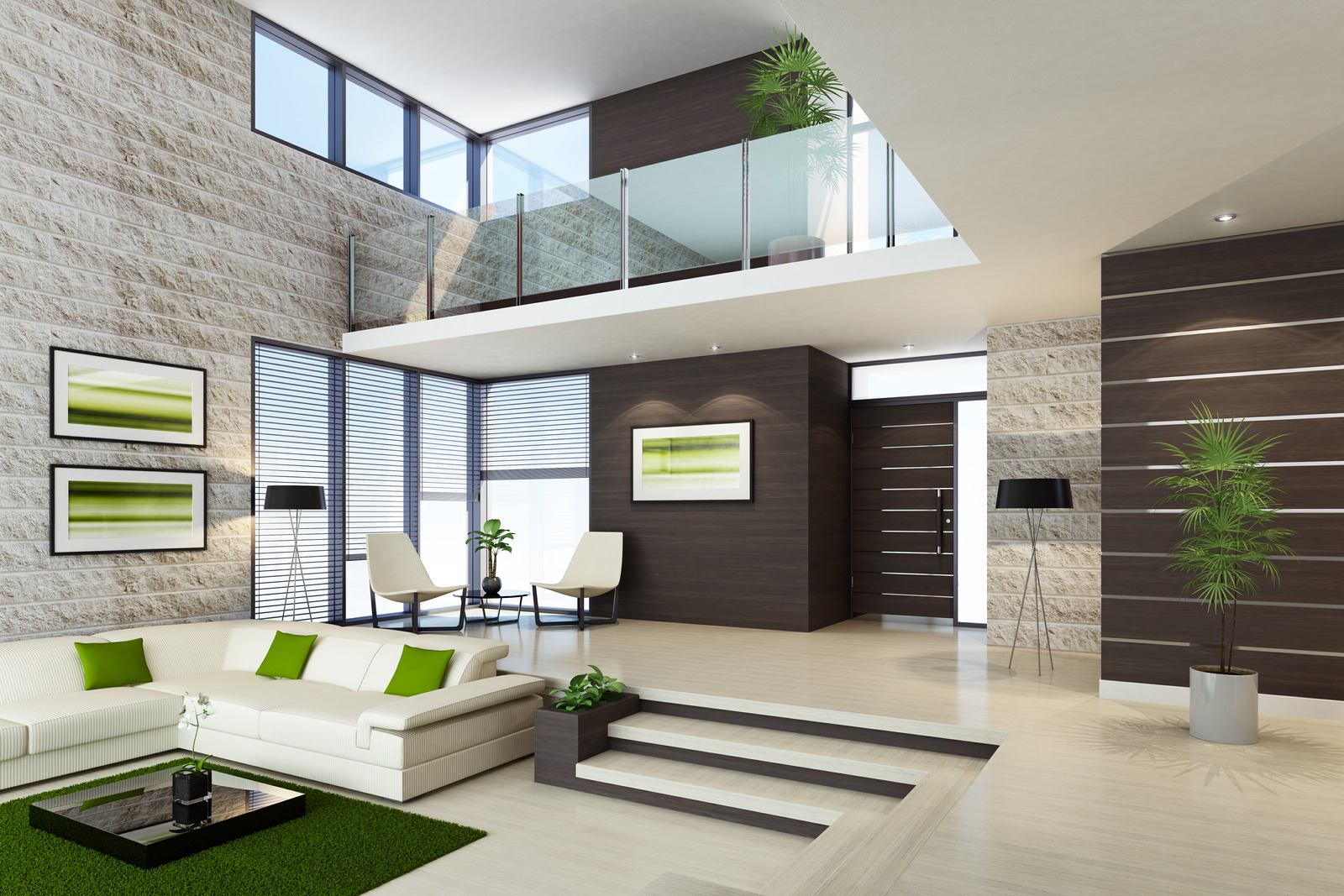 Control4 Touch panel in a able with a traditional home in the background